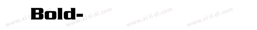 美团体 Bold字体转换